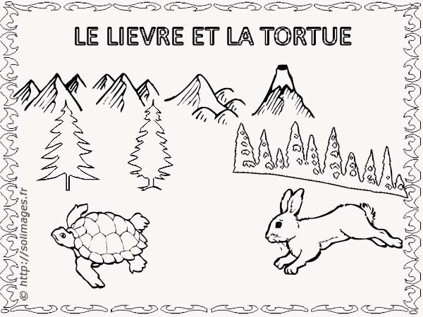 coloriage de lièvre