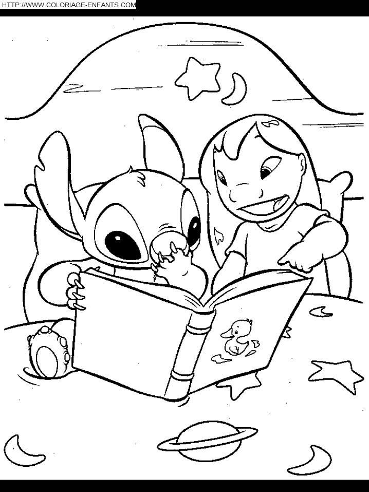 20 dessins de coloriage Lilo Et Stitch 2 à imprimer