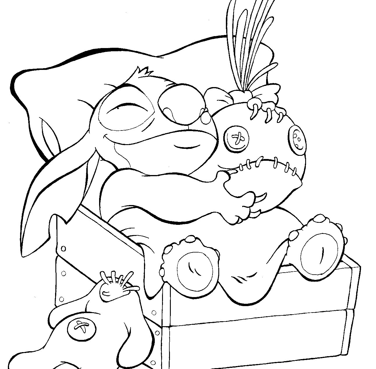 Stitch Disney Noel Coloriage