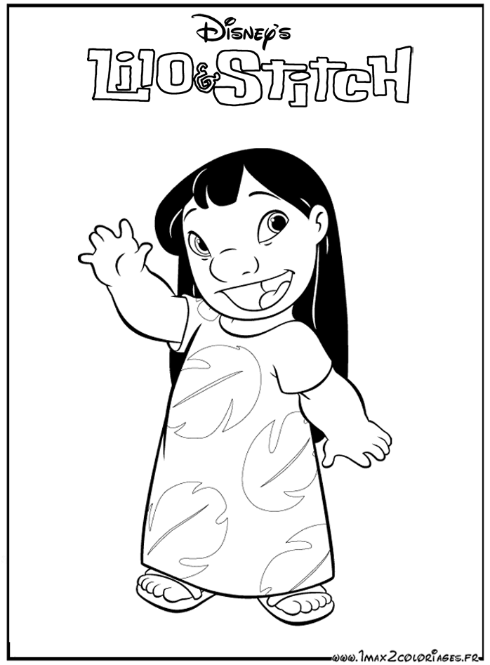 coloriage à dessiner lilo et stitch en ligne