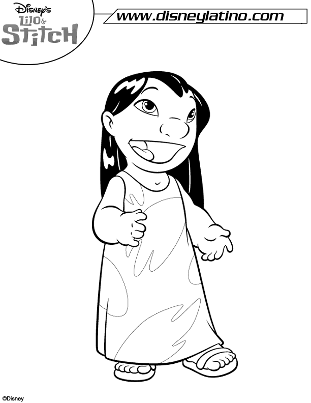 132 dessins de coloriage Lilo et Stitch à imprimer