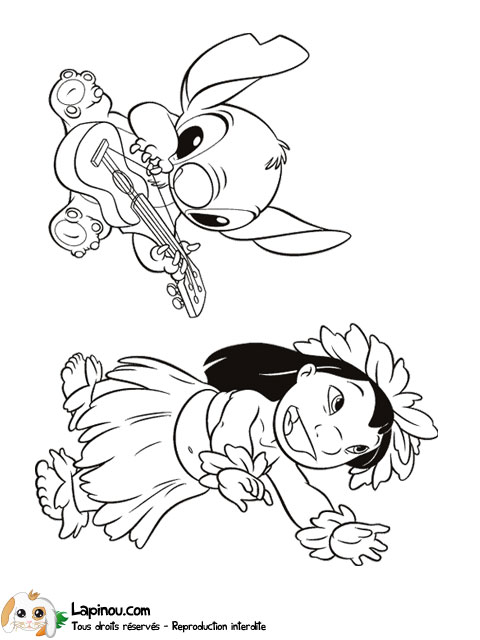 coloriage en ligne gratuit lilo et stitch