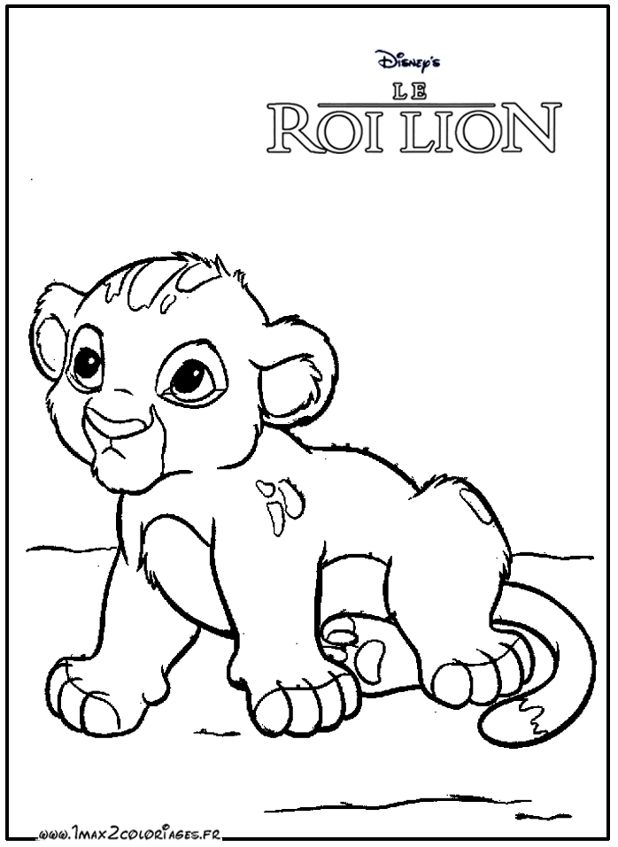 dessin roi lion 2 imprimer