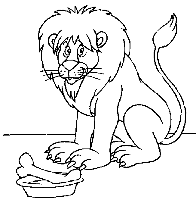 dessin bebe lion a imprimer