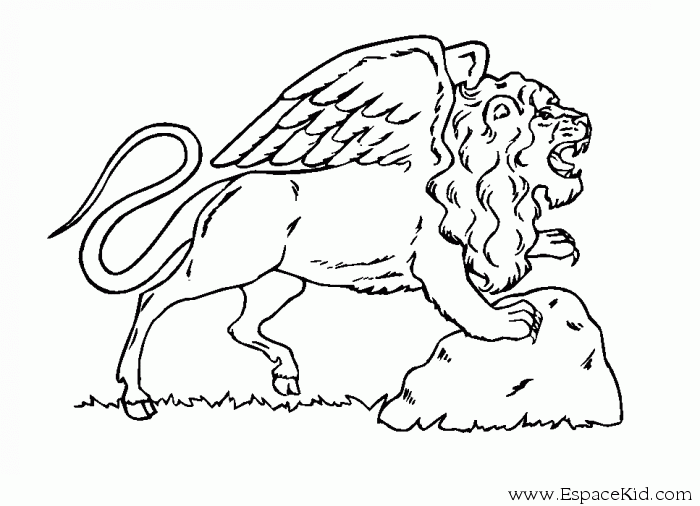 coloriage à dessiner roi lion à imprimer gratuit