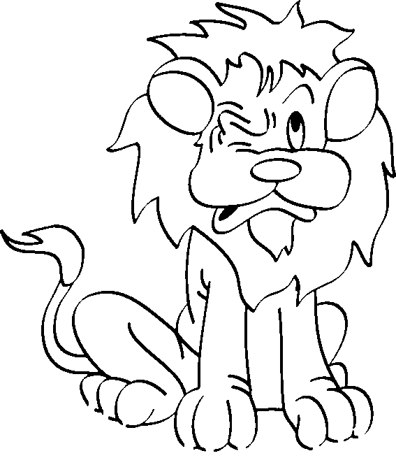 coloriage à dessiner lion lionne lionceau