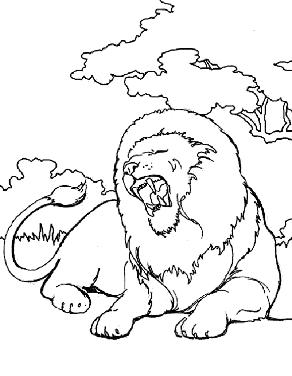 coloriage roi lion nala