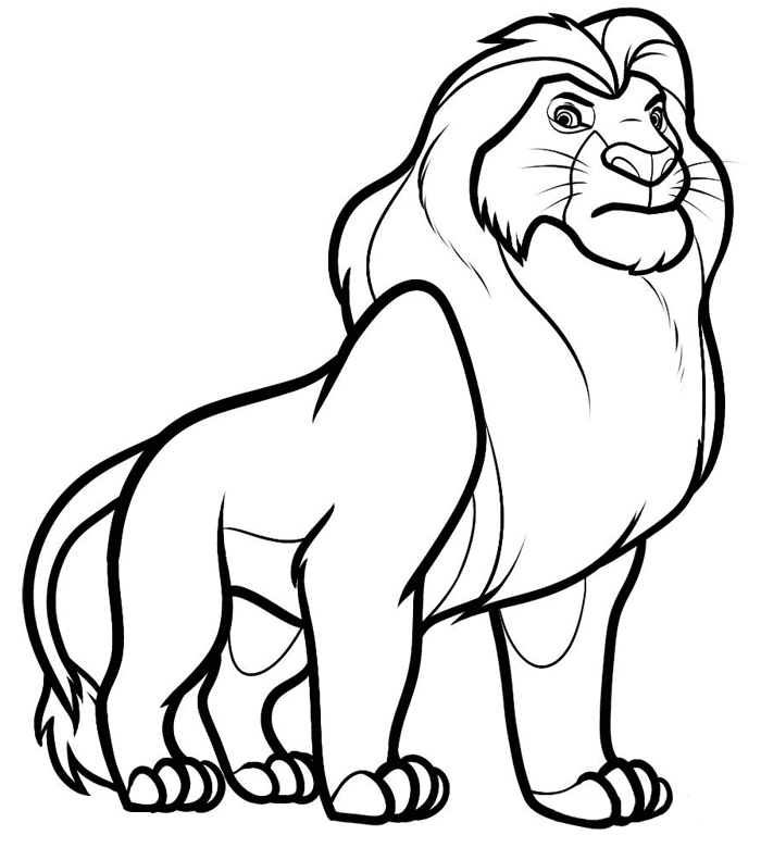 dessin lion cirque