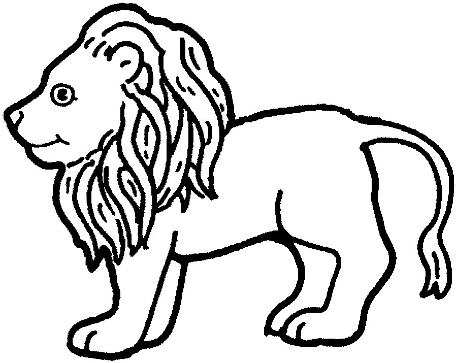 coloriage à dessiner simba roi lion