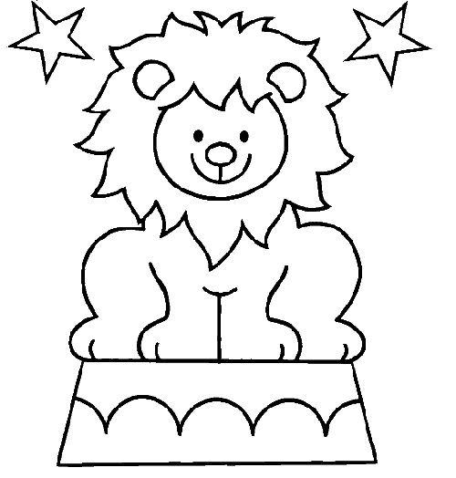 dessin lion rugissant
