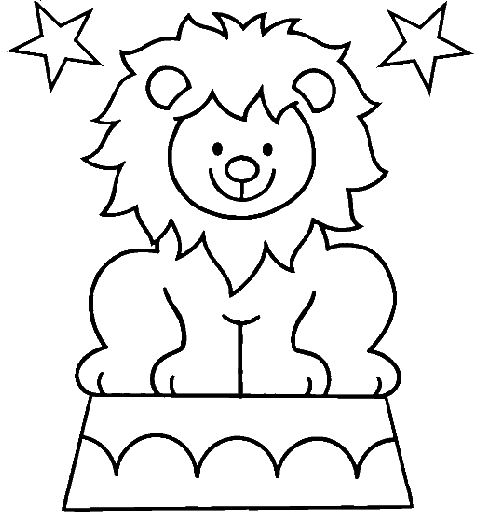 Dessin Lion Rugissant