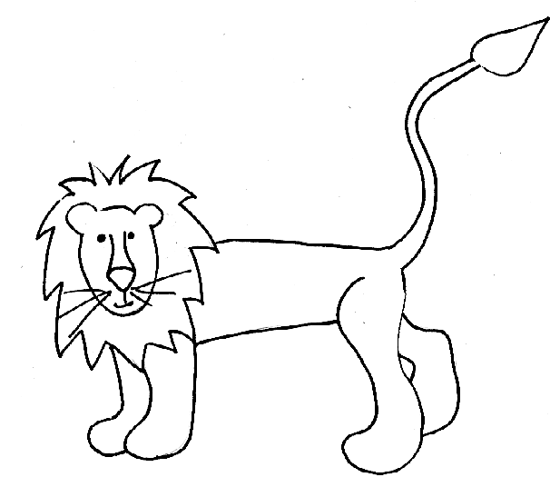 coloriage lion