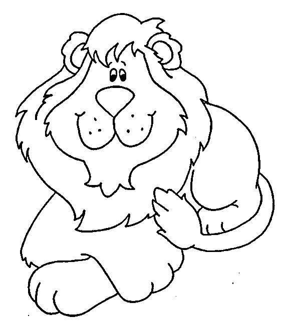 coloriage à dessiner gratuit d'un lion