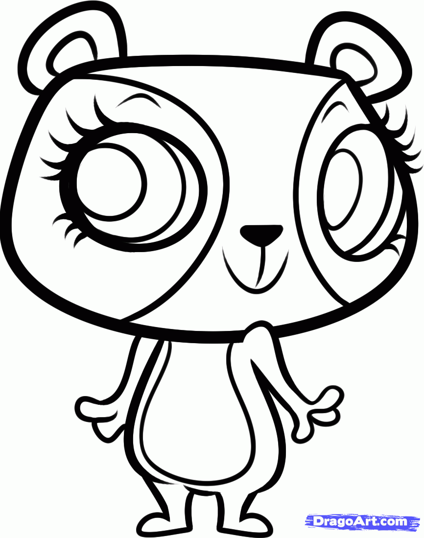 coloriage a dessiner littlest pet shop imprimer