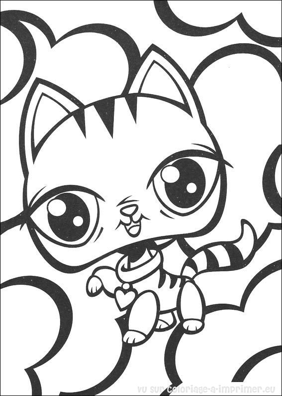 coloriage à dessiner littlest pet shop blythe