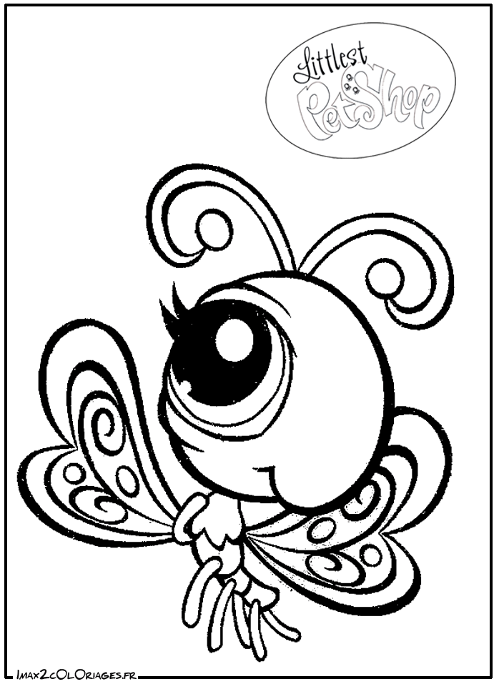 coloriage à dessiner de littlest petshop