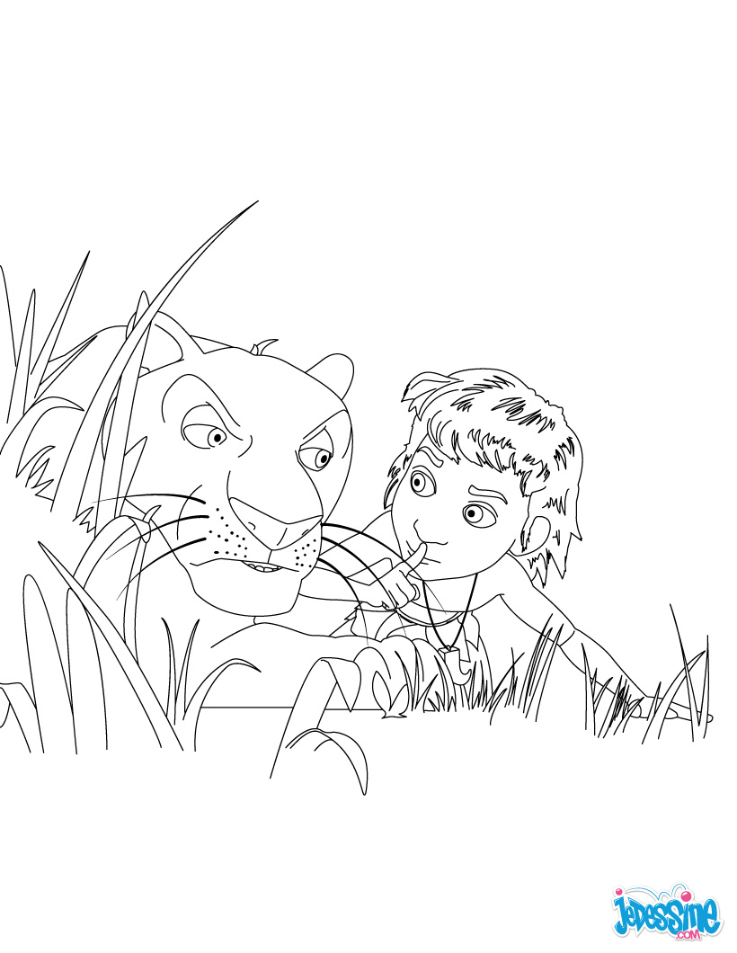 coloriage animaux de la jungle en ligne