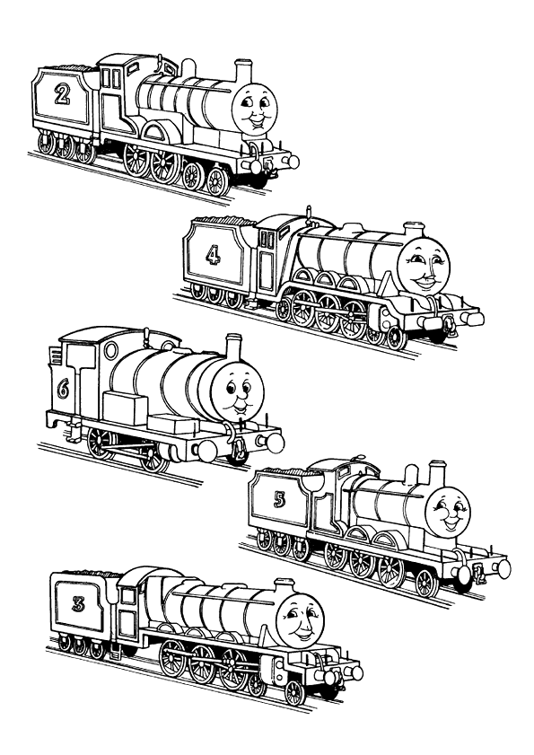 dessin � colorier locomotive gratuit
