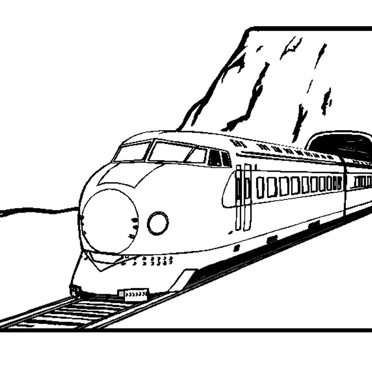 coloriage locomotive a imprimer