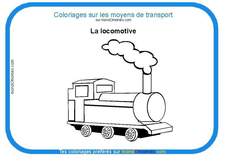 dessin imprimer gratuit locomotive