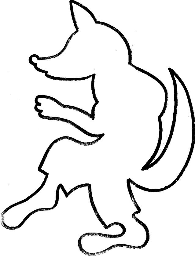 Loup mois illustrés - coloriage loup maternelle