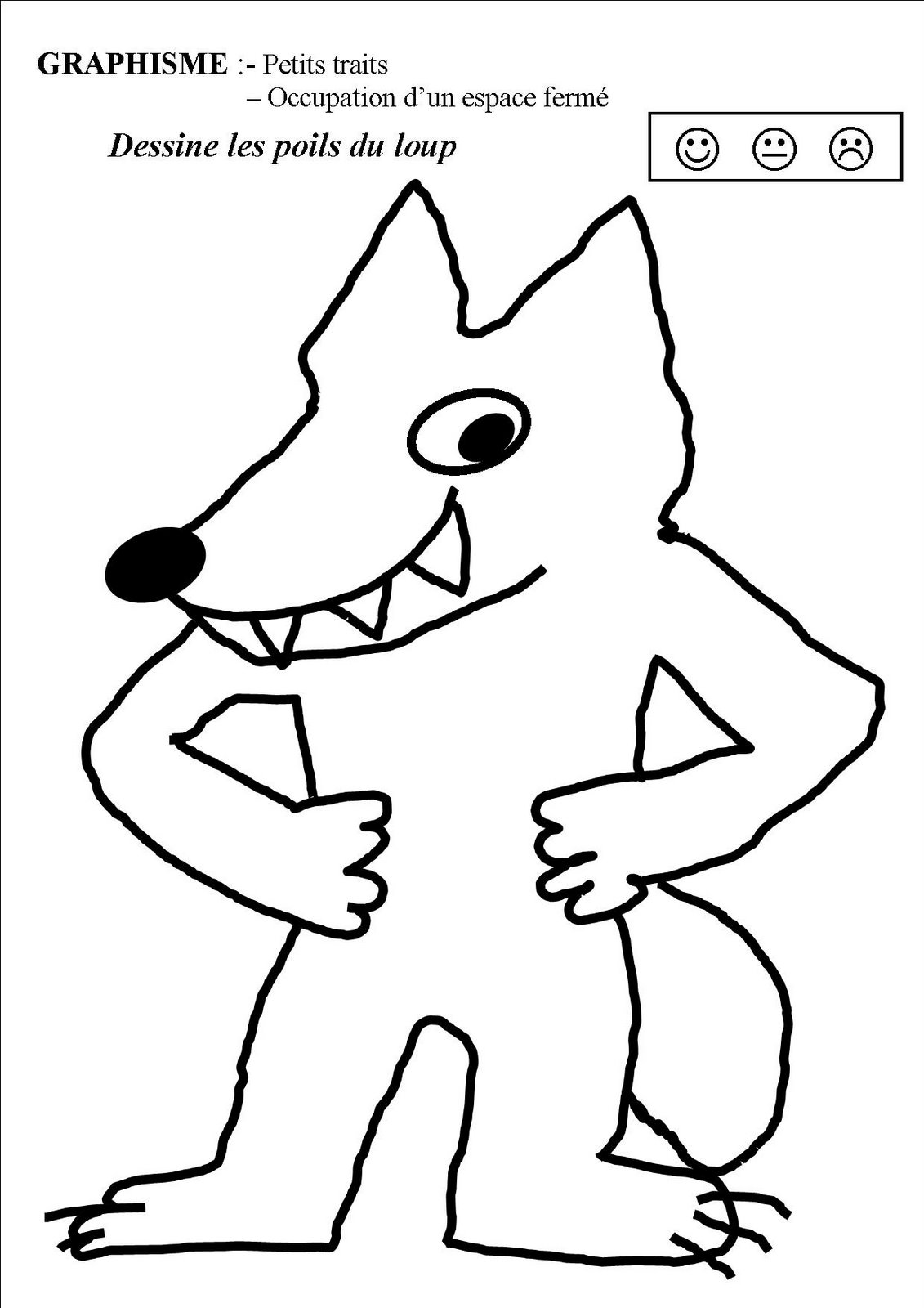 dessin de loup garou a imprimer