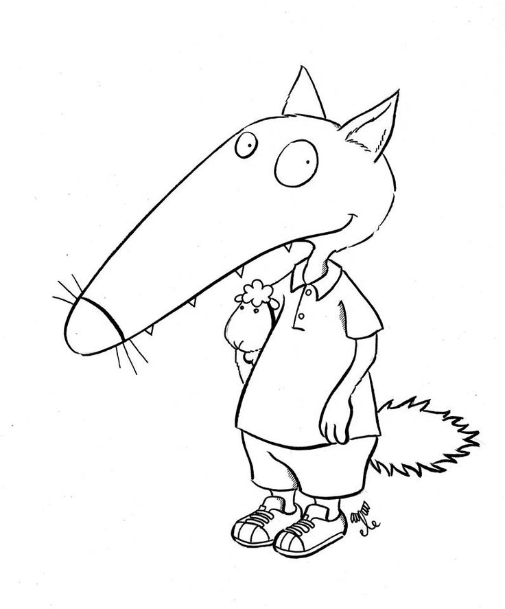coloriage mini loup la piscine coloriage mini loup a la piscine