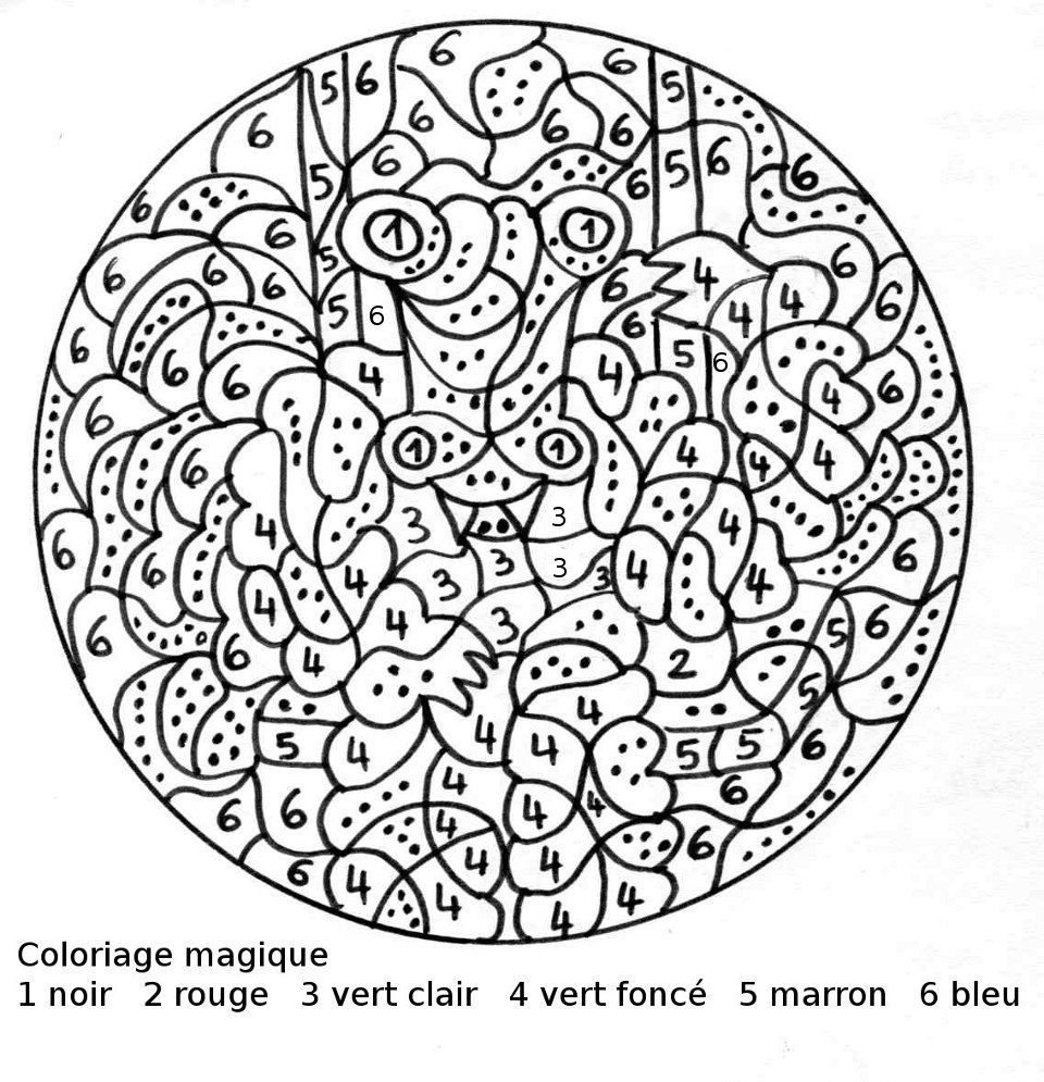 coloriage magique lecture cp