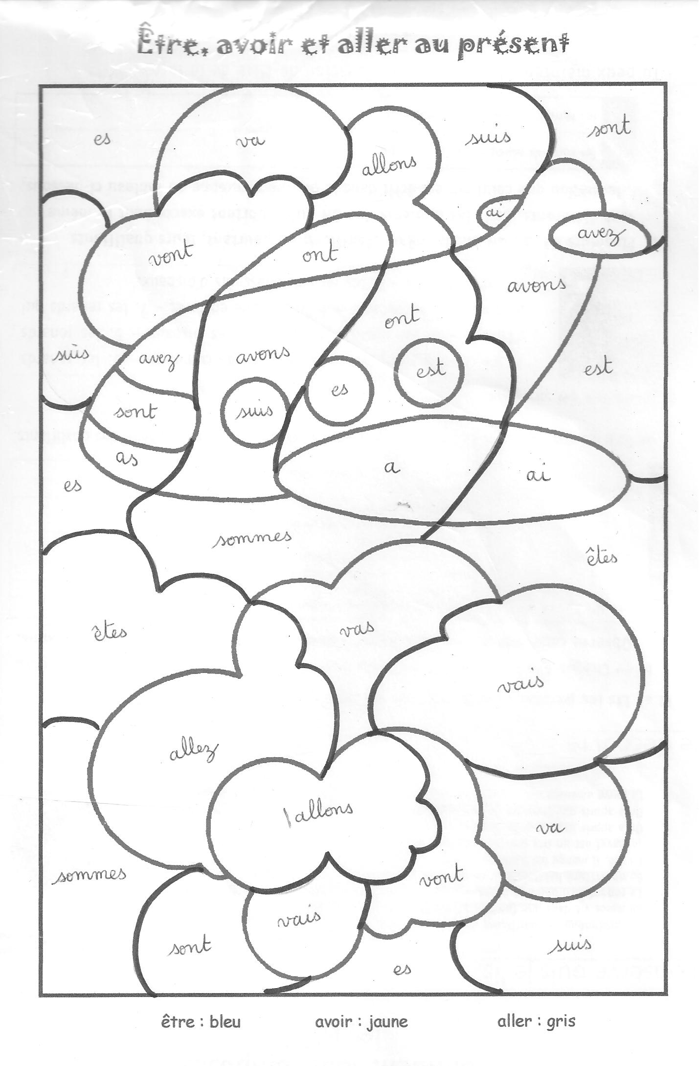 coloriage magique ce1 grammaire