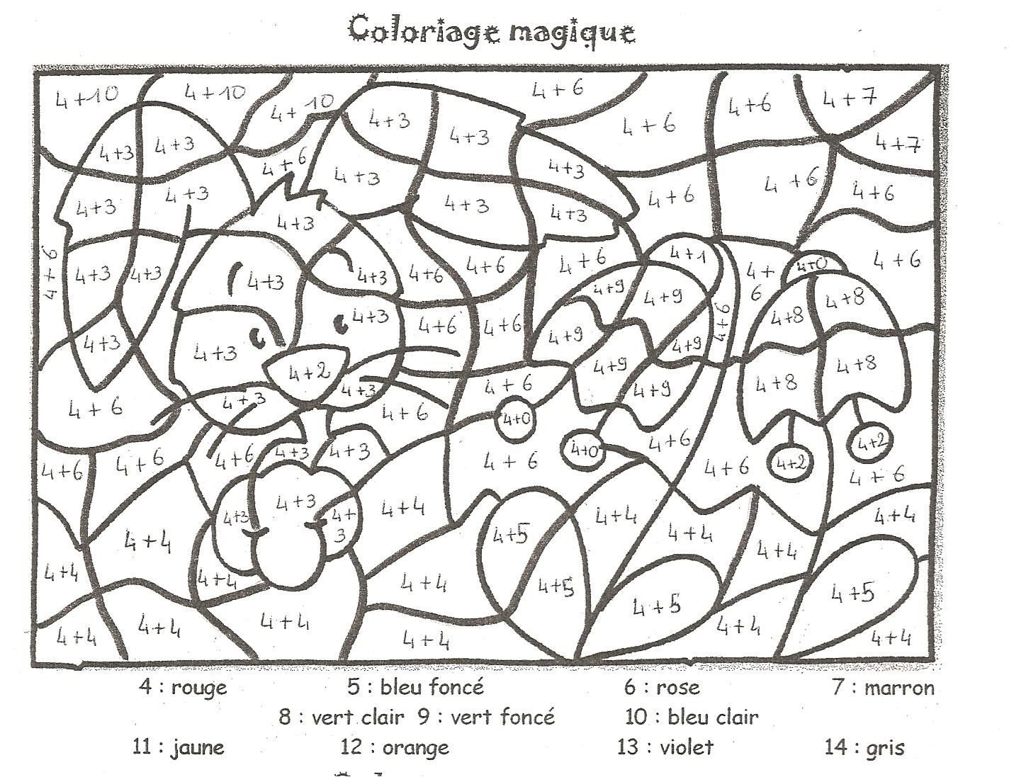 20 dessins de coloriage Magique Ce1 Lecture à imprimer