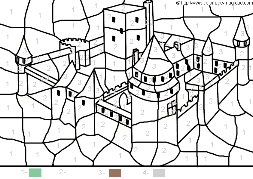 dessin à colorier magique ce1 multiplication gratuit