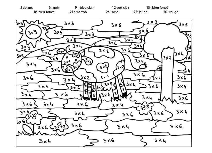 coloriage magique ce1