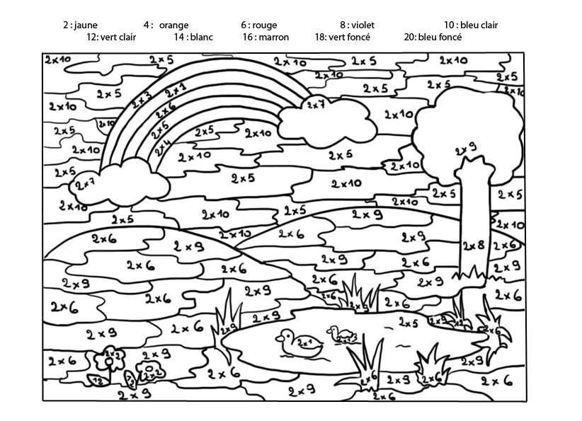 coloriage magique ce1