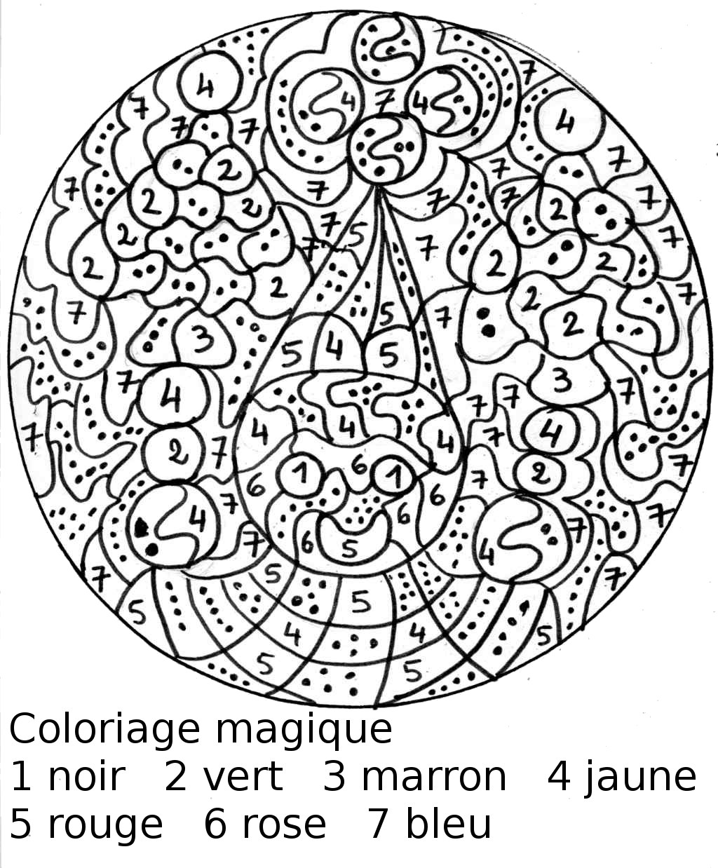 coloriage à dessiner à imprimer magique ce1