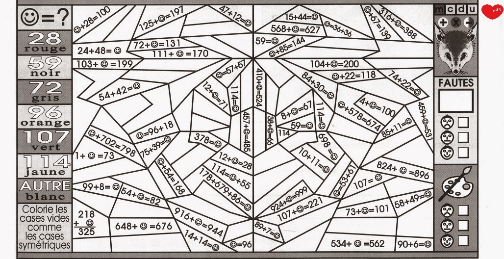 coloriage magique ce2