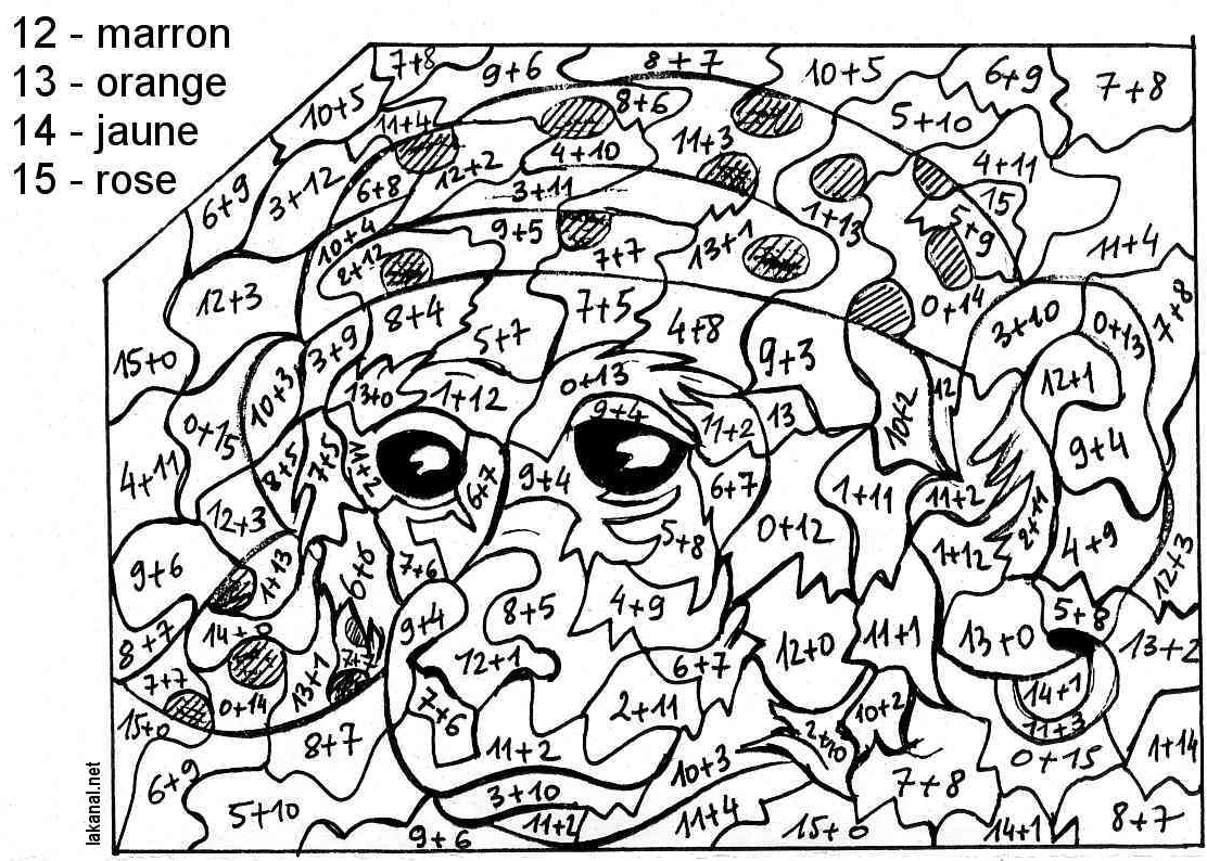 coloriage magique sur les fractions cm2