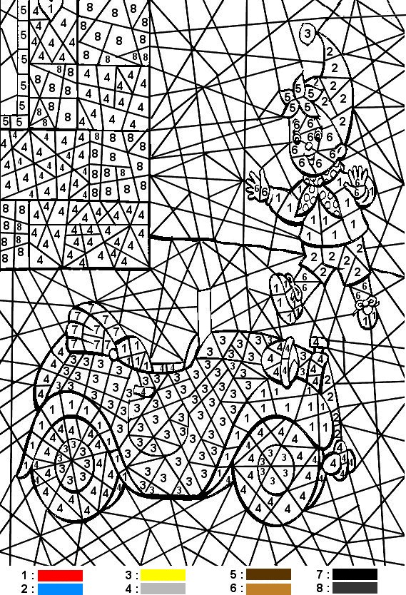 Les coloriages magiques à imprimer - coloriage magique gratuit à imprimer