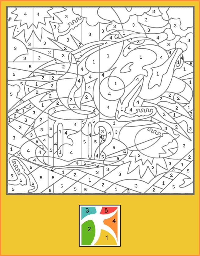 coloriage à dessiner magique difficile gratuit