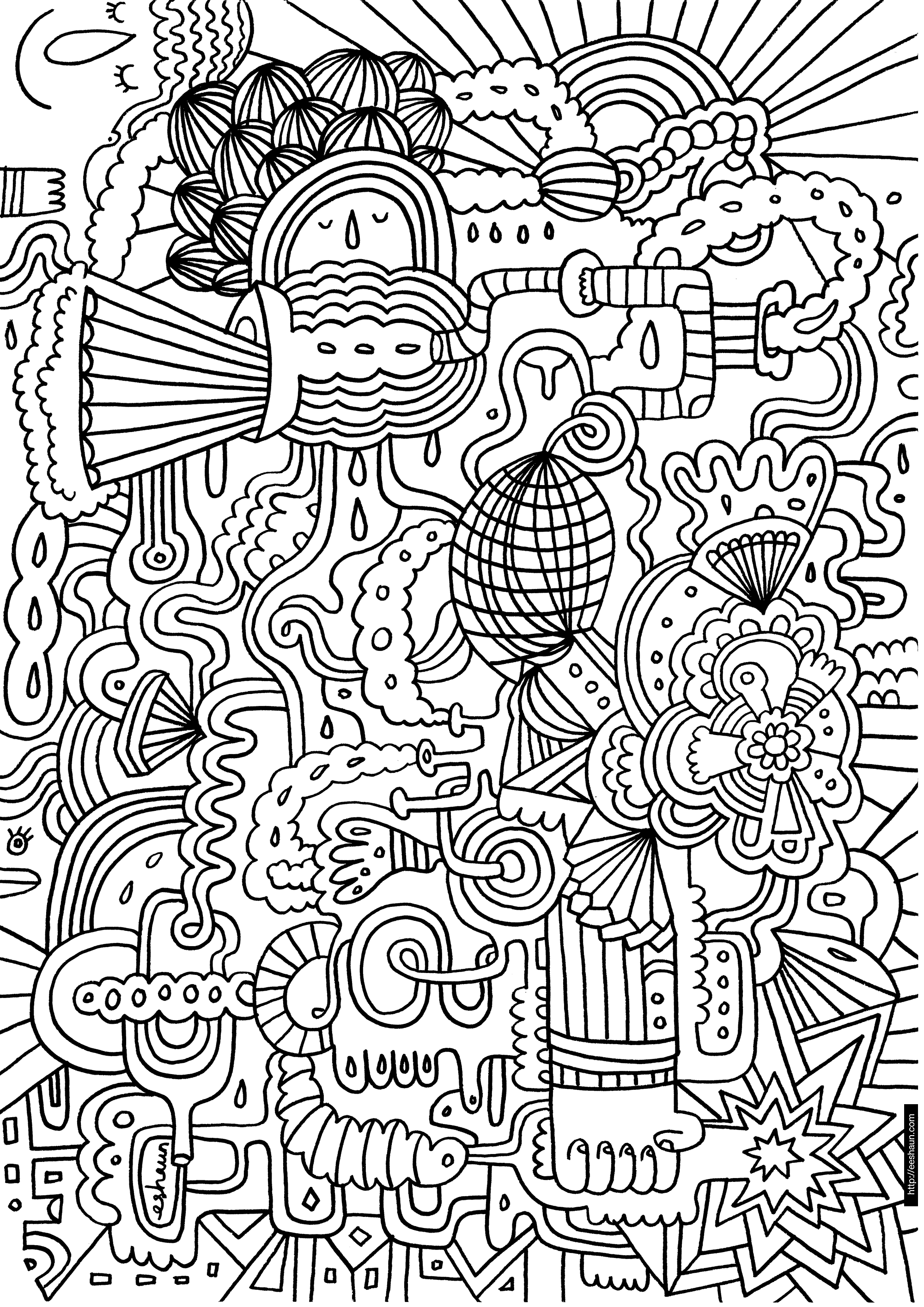 coloriage   dessiner magique difficile en ligne