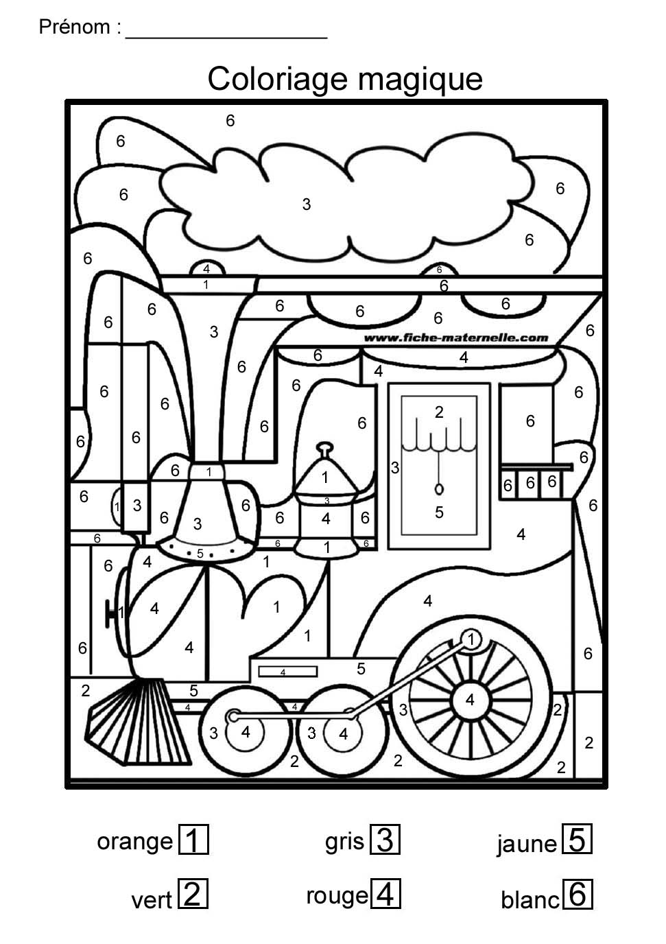 Coloriage Magiques Grande Section Imprimer