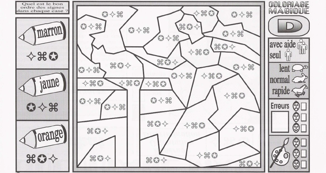 coloriage magique gs formes