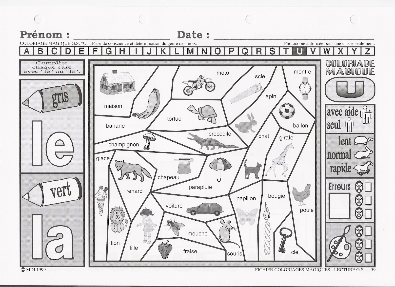 coloriage magique fin de gs coloriage magique fin de gs