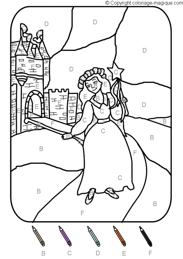 coloriage princesse maternelle