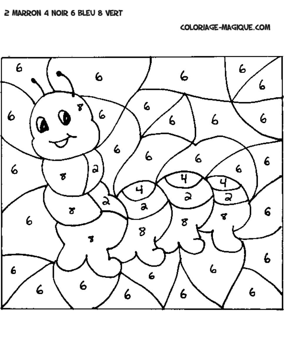 coloriage magique maternelle ferme · dessin codƒ© ferme maternelle