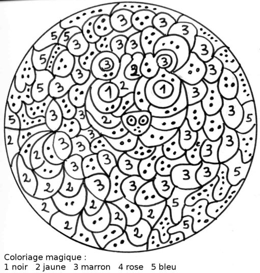 coloriage magique maternelle printemps