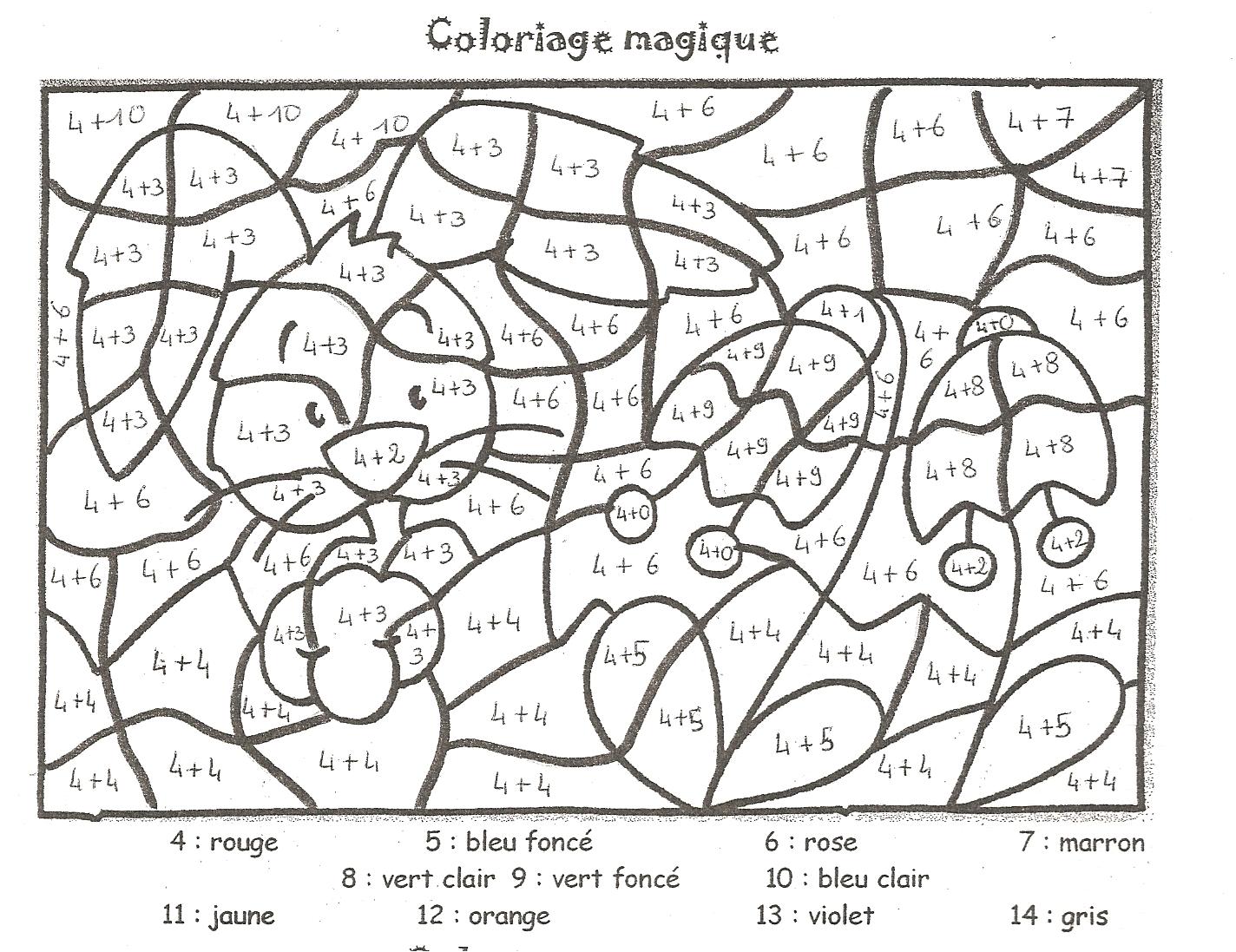 dessin magique table multiplication 6