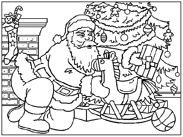 coloriage magique noel