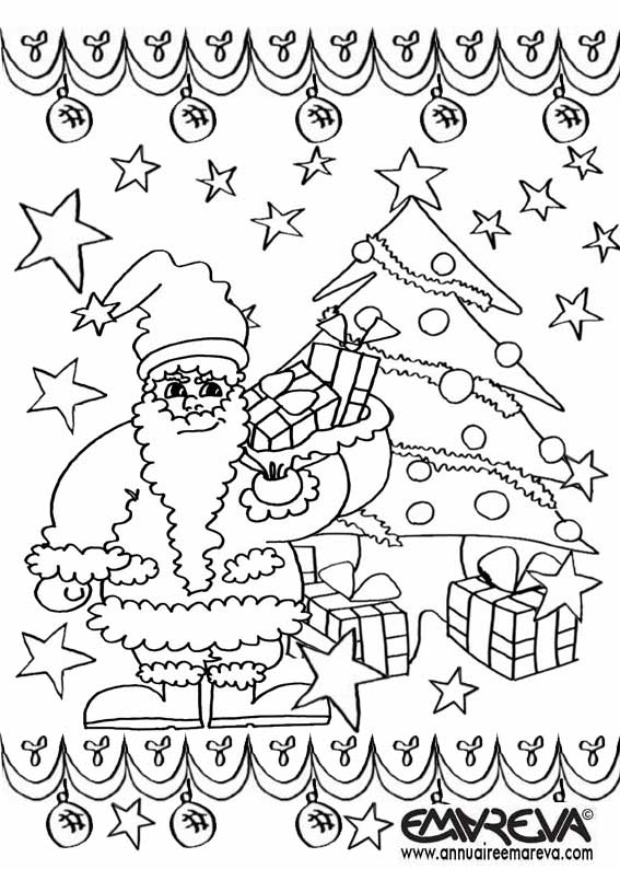 coloriage magique noel