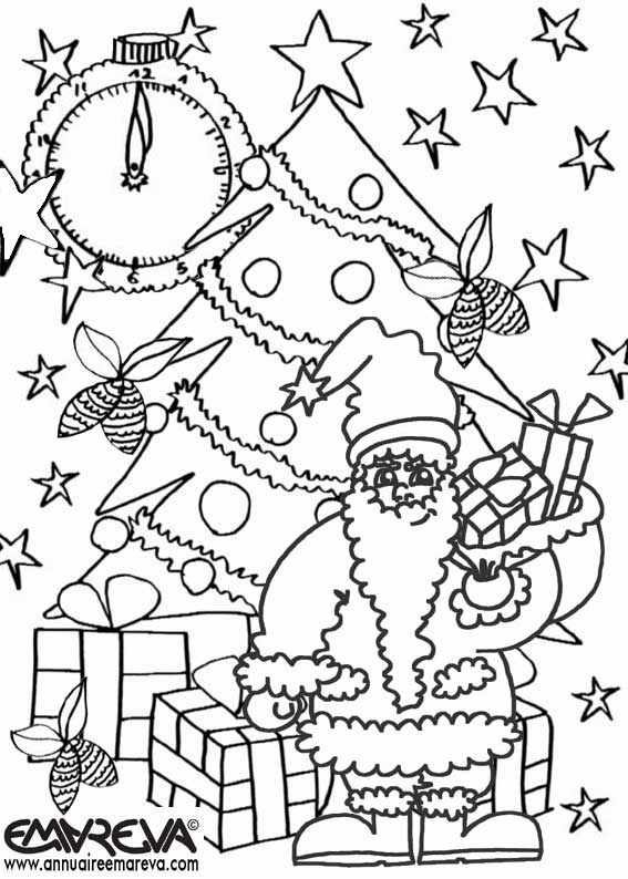 coloriage magique noel