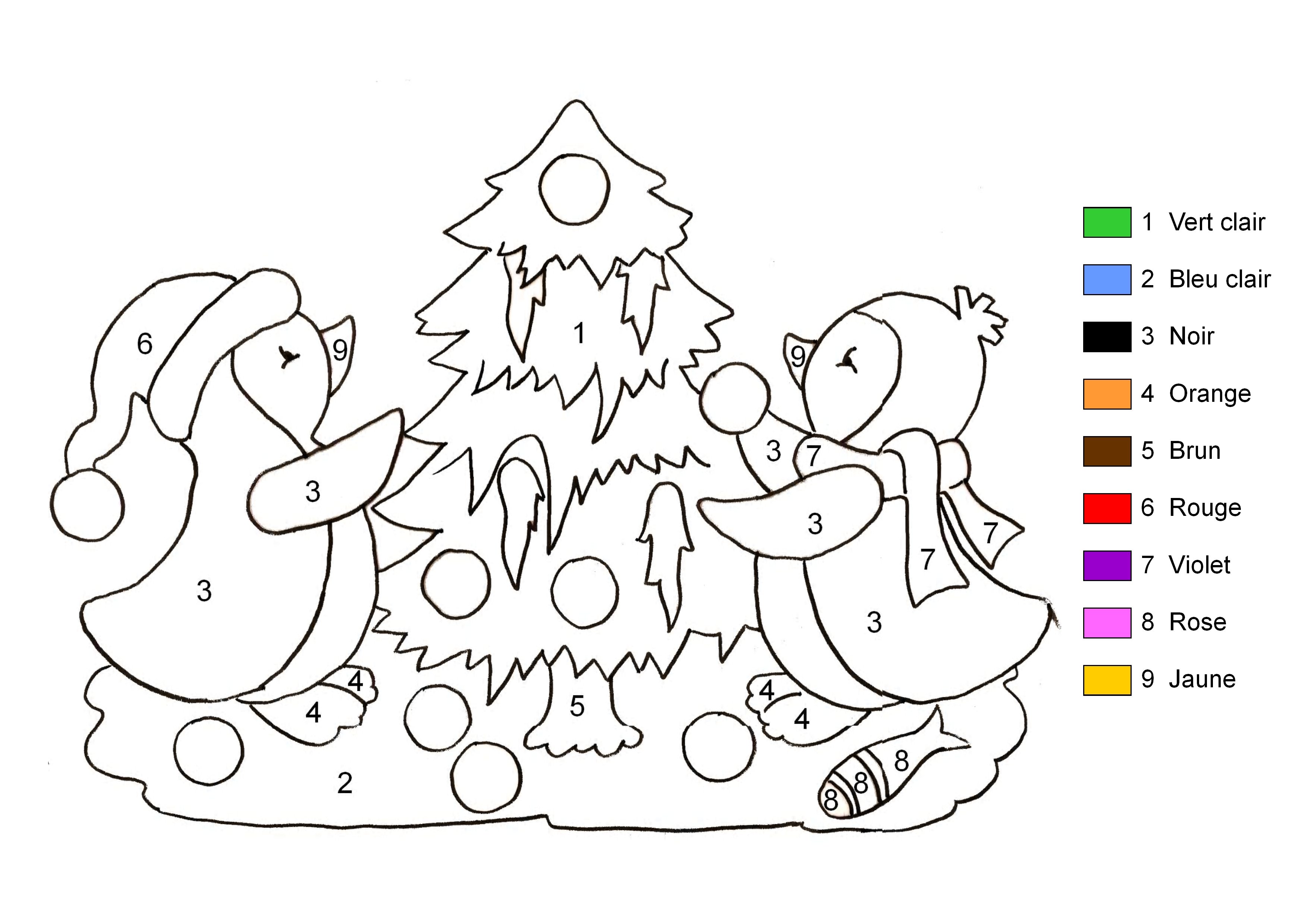 coloriage ƒ dessiner magique noel imprimer